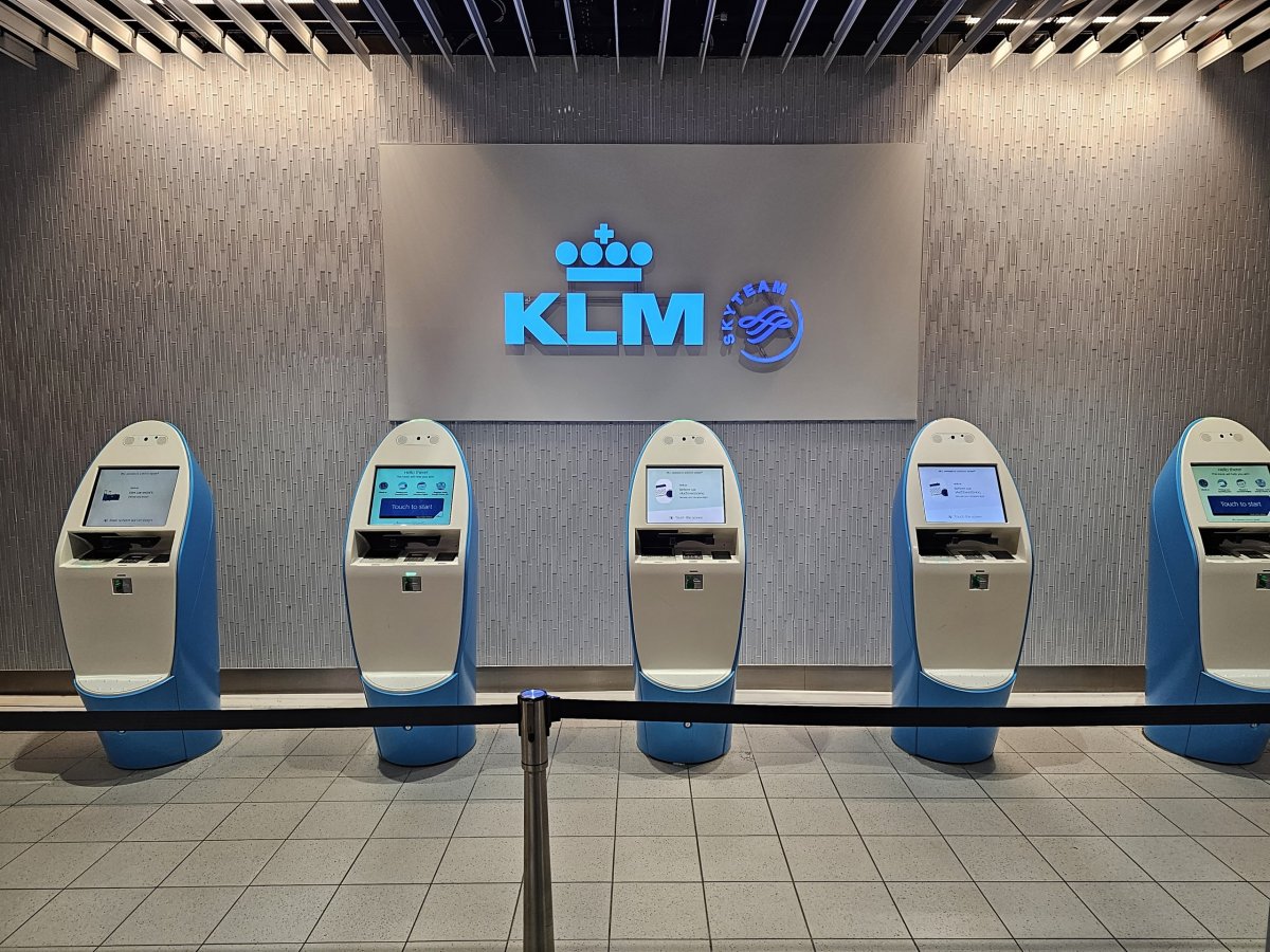 Přestupní kiosky KLM