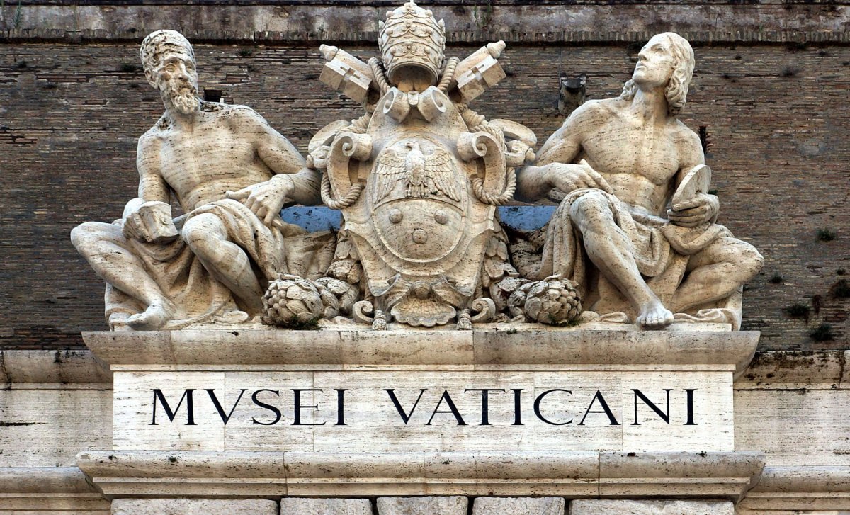 Musei Vaticani nápis