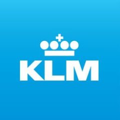 KLM logo sleva
