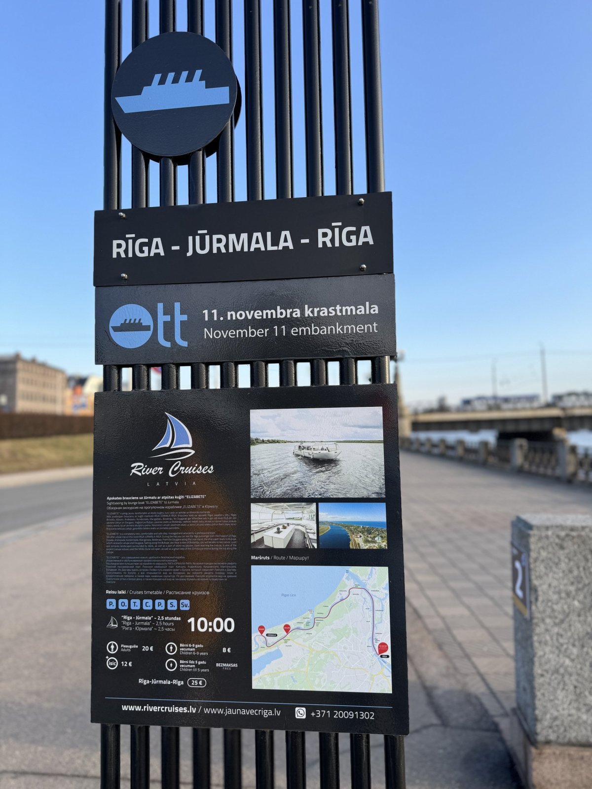 Plavba Riga - Jūrmala