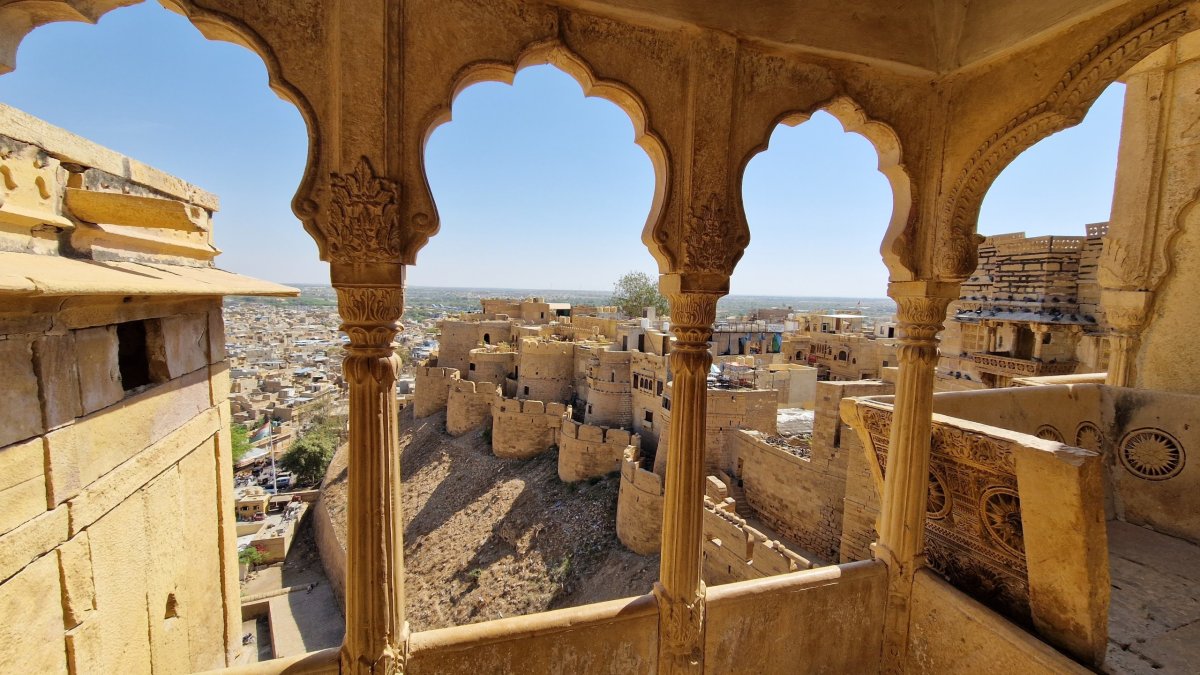 Jaisalmer pohled z královského paláce
