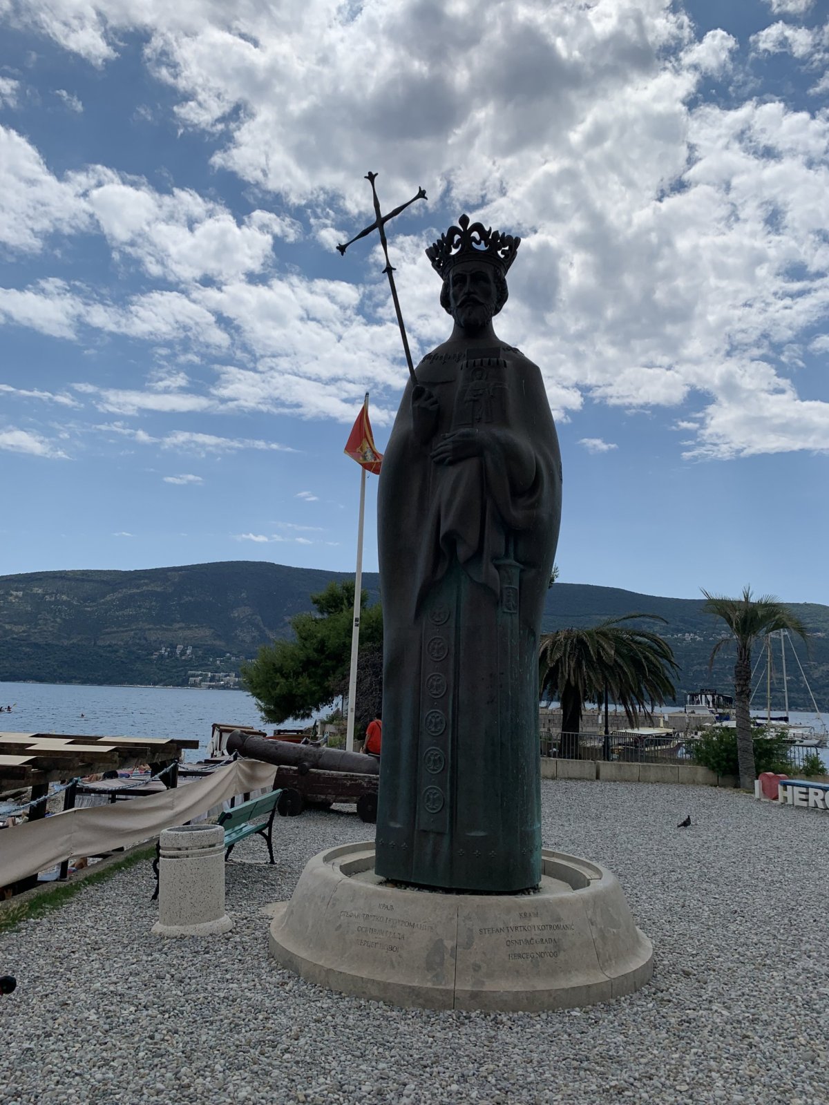 Herceg Novi - socha krále Tvrtka I.