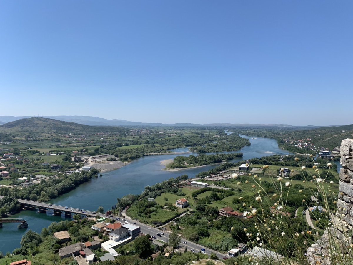 Skadar - výhled z pevnosti Rozafa