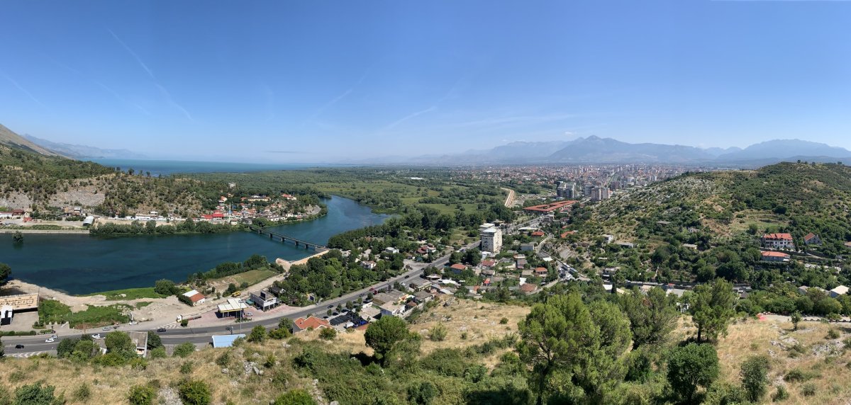 Skadar - výhled z pevnosti Rozafa