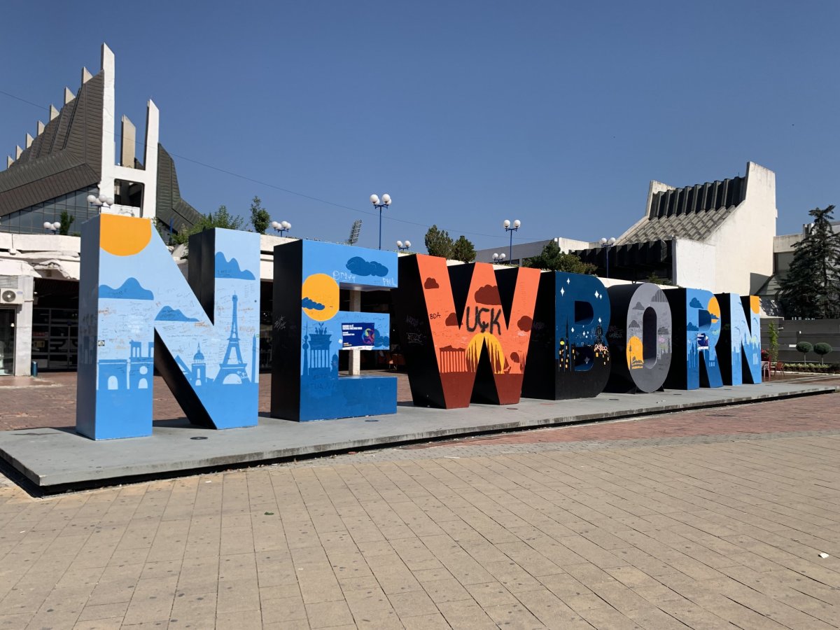 Priština - NEWBORN monument