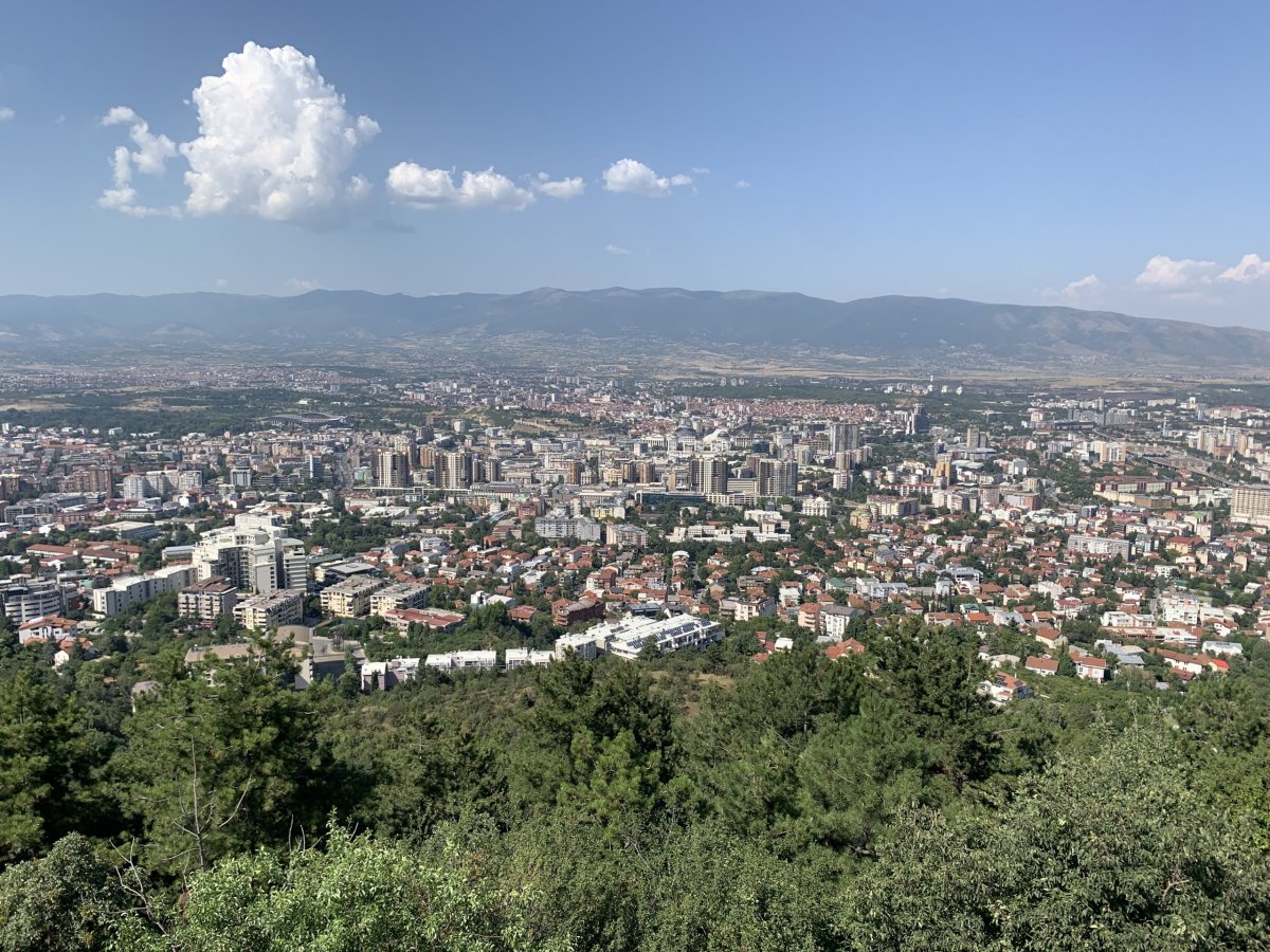 Výhled na Skopje