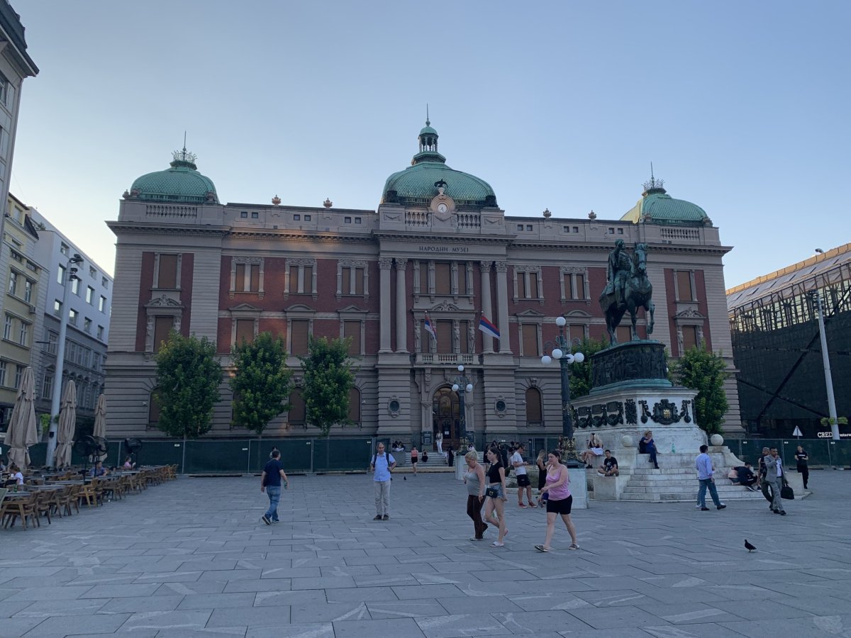 Bělehrad - náměstí Republiky - Srbské národní muzeum