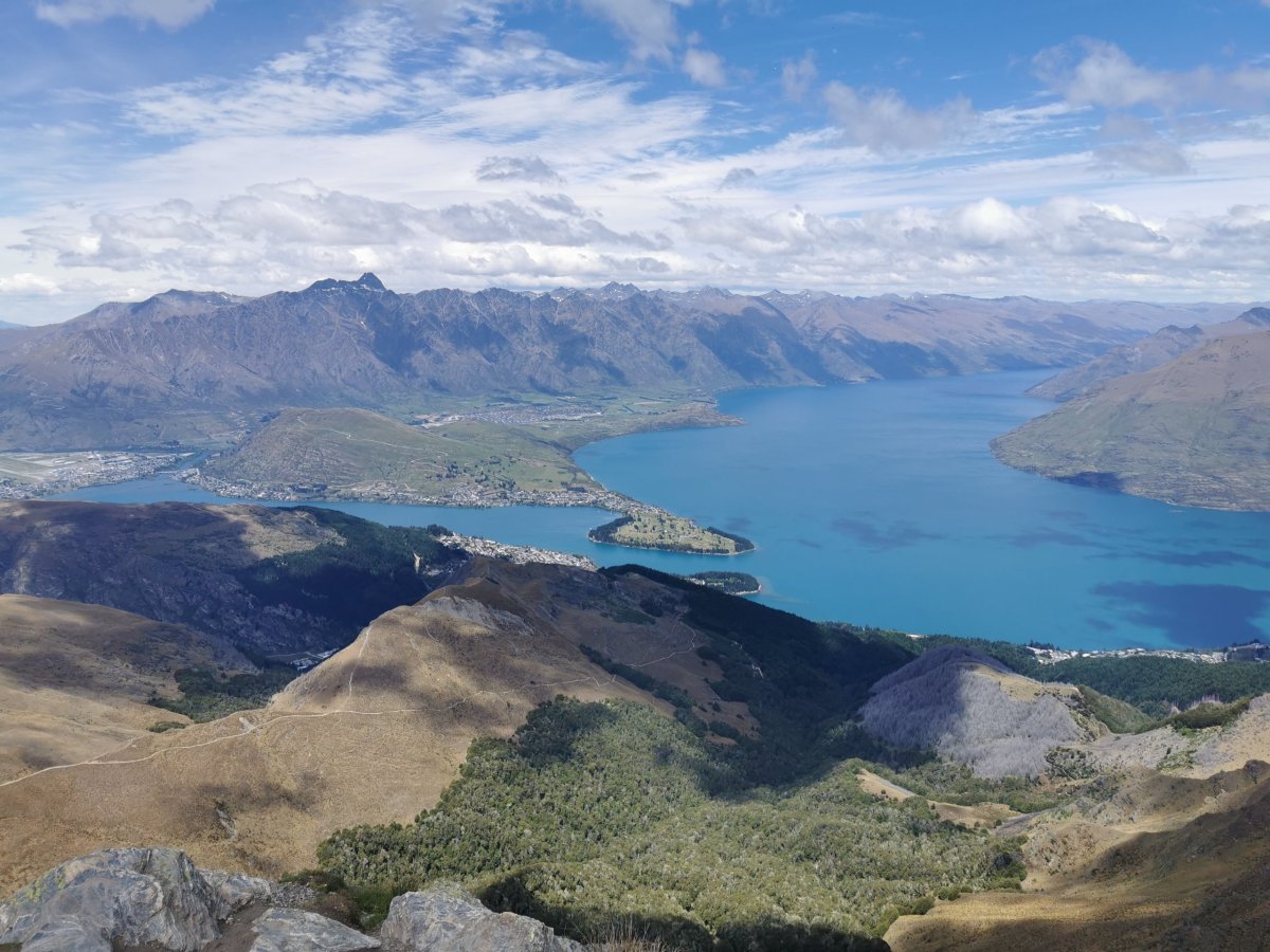 Druhá strana výhledu z Ben Lomond