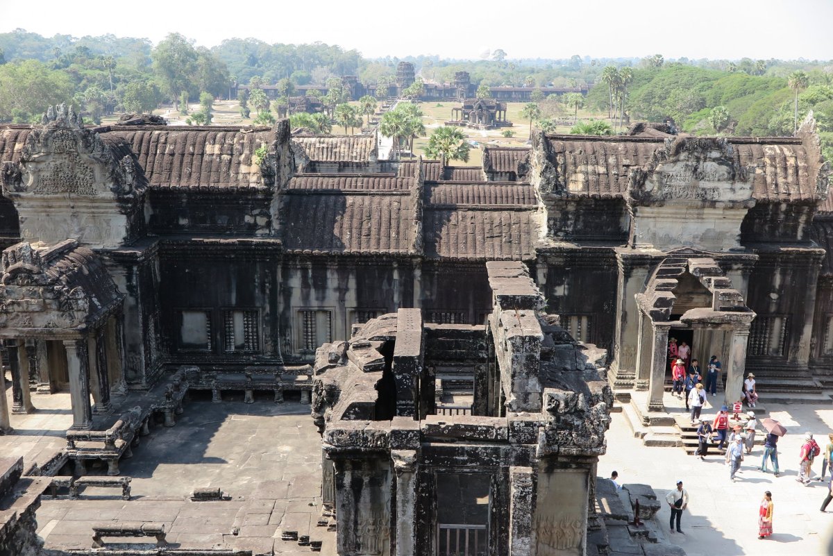 Angkor Wat - pohled z vrcholu