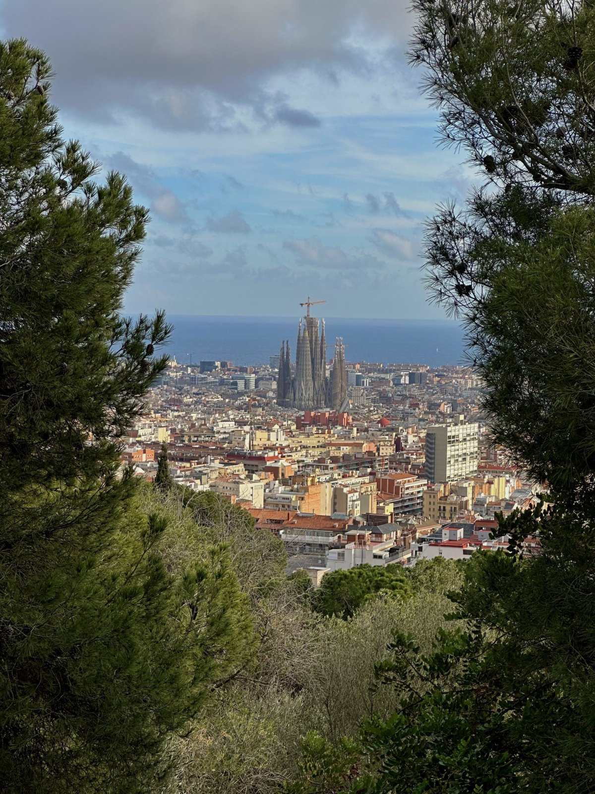 výhľad na Sagrada Familia