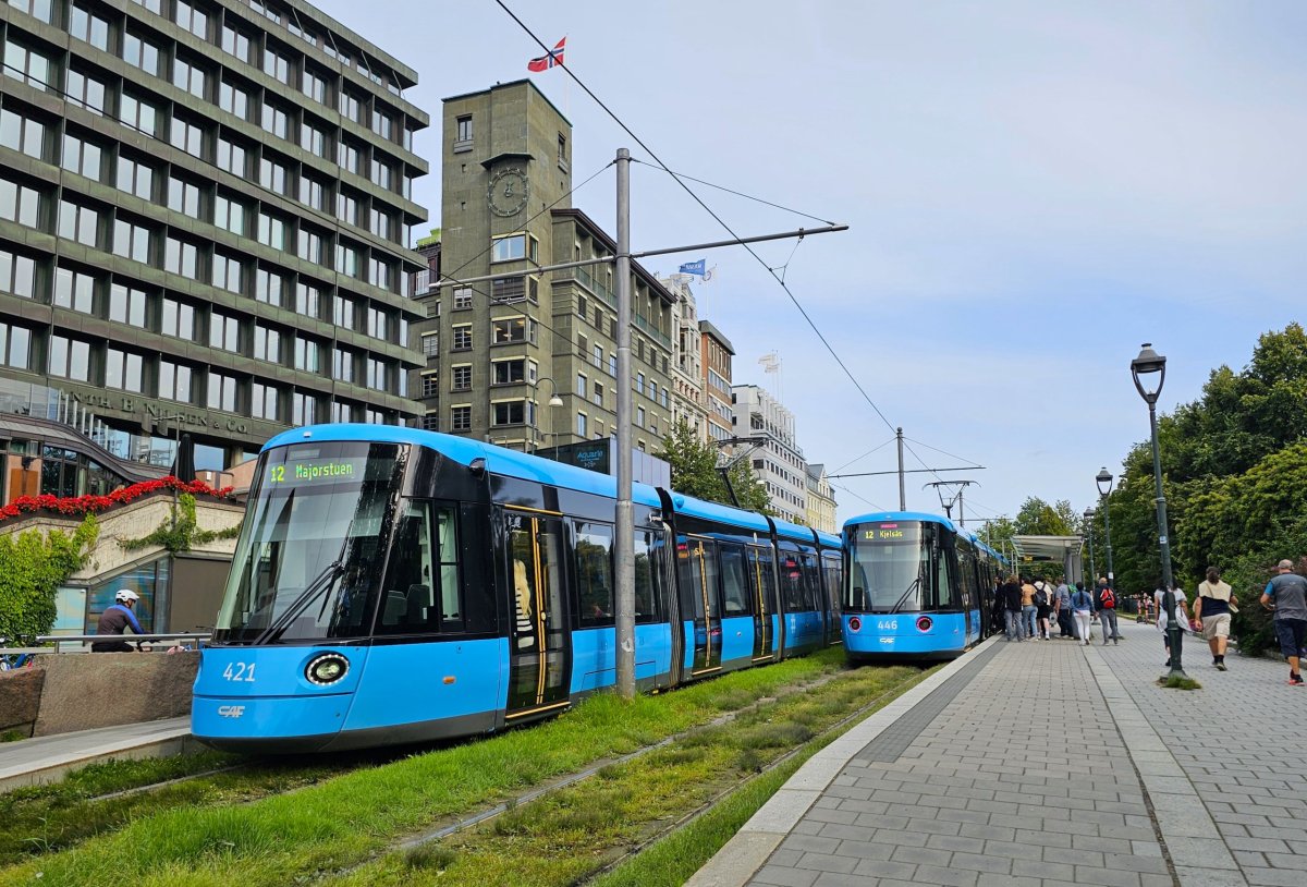 Moderní tramvaje v Oslo