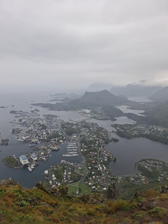 výhled na město Svolvaer