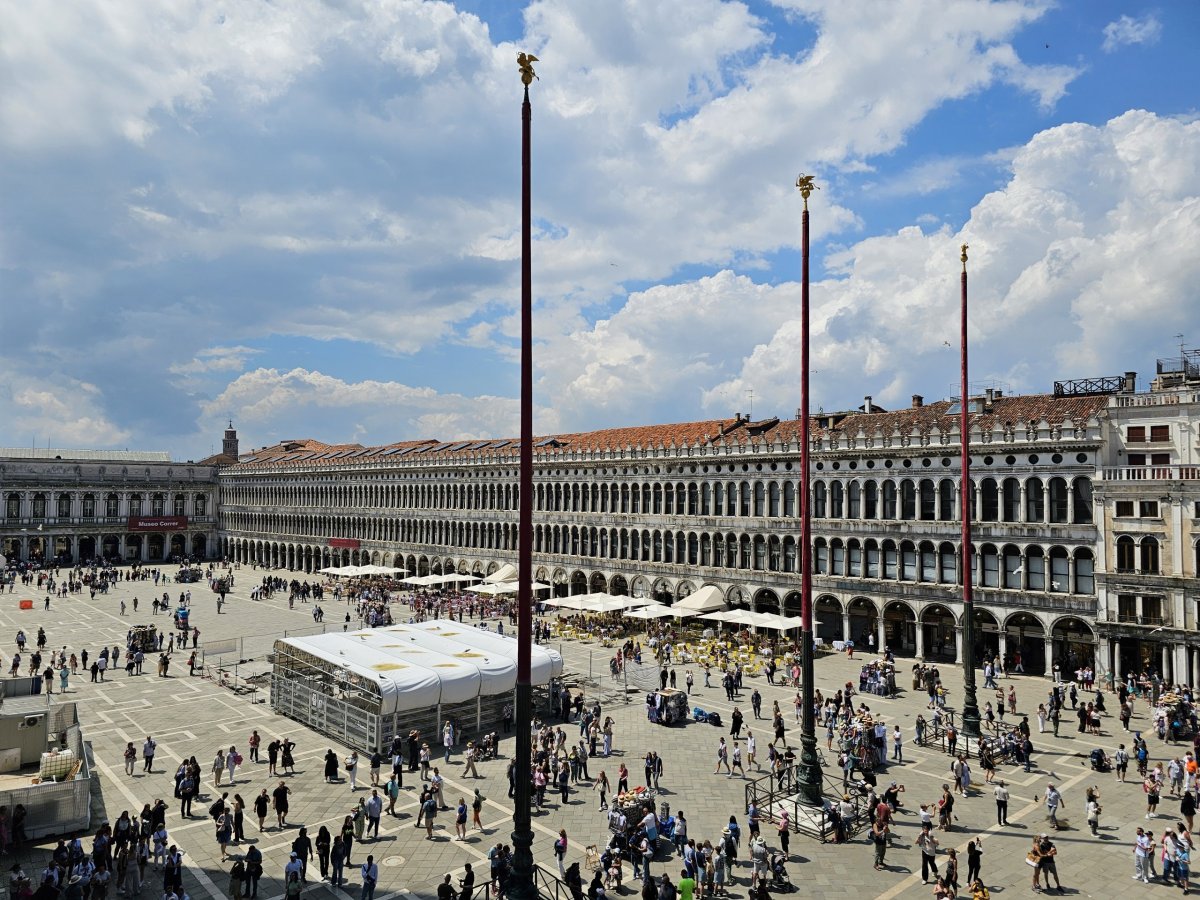 Piazza San Marco, pohled z ochozu