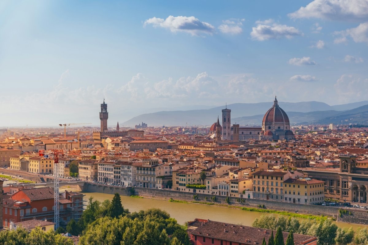 Výhled z Piazzale Michelangelo