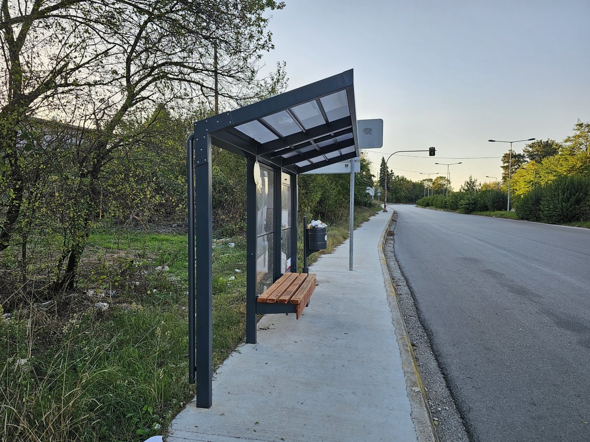 Zastávka autobusu směr centrum