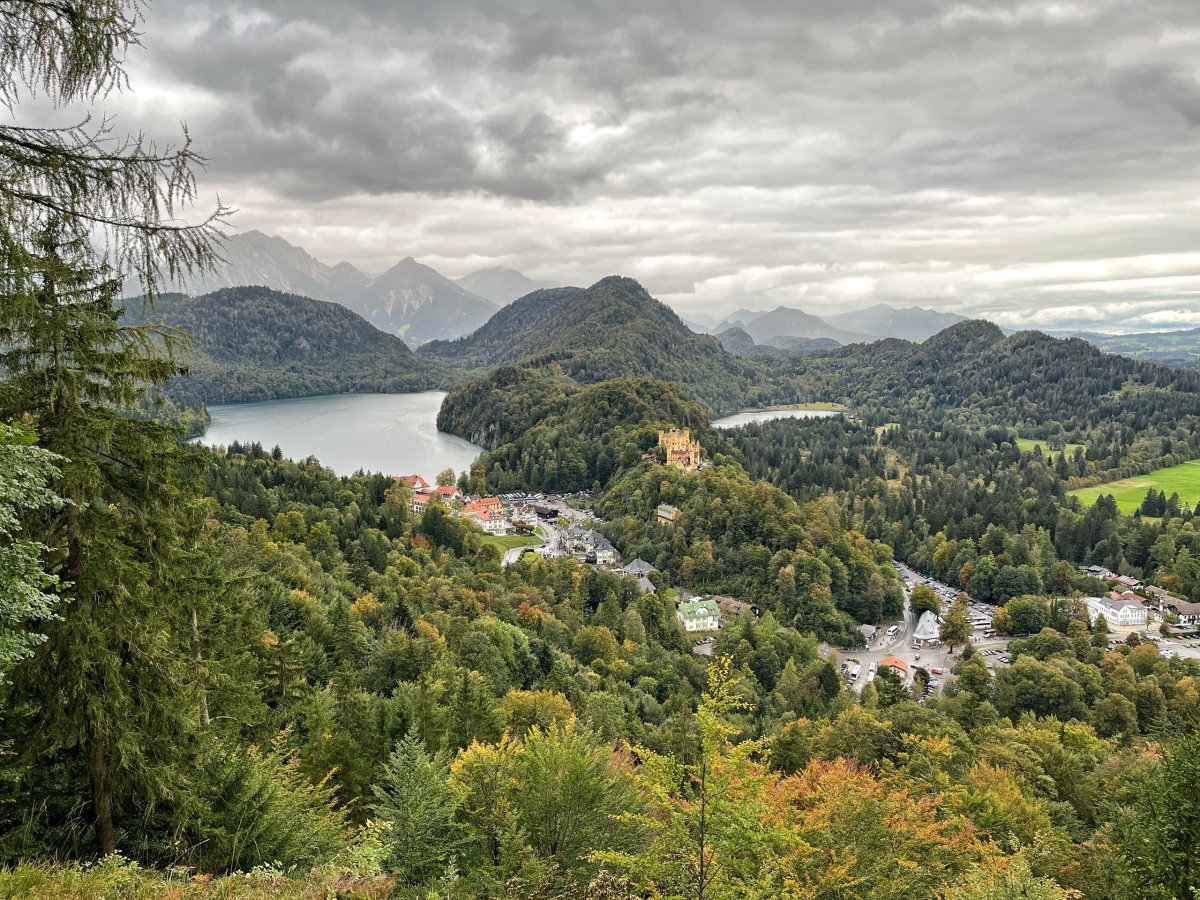 Výhled na Schloss Hohenschwangau