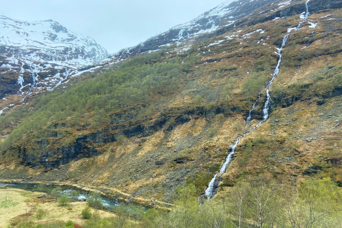 Flåmsbana foto z vlaku