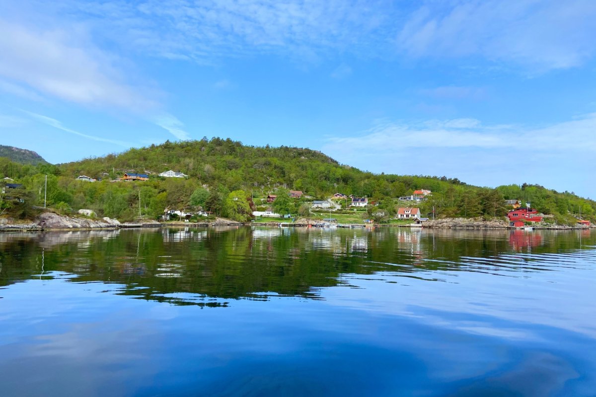 Cesta směr Lysefjord