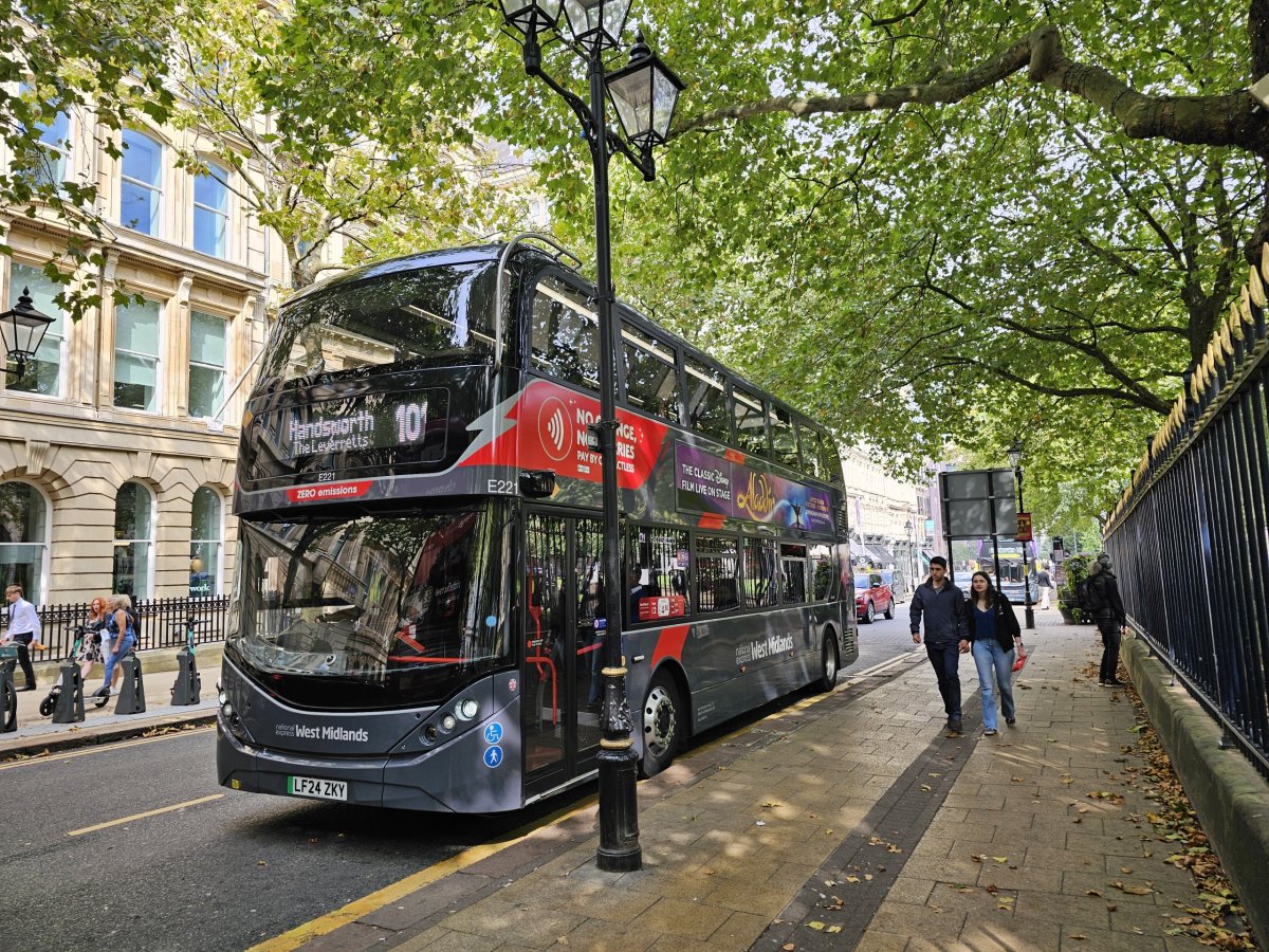 Autobus v Birminghamu