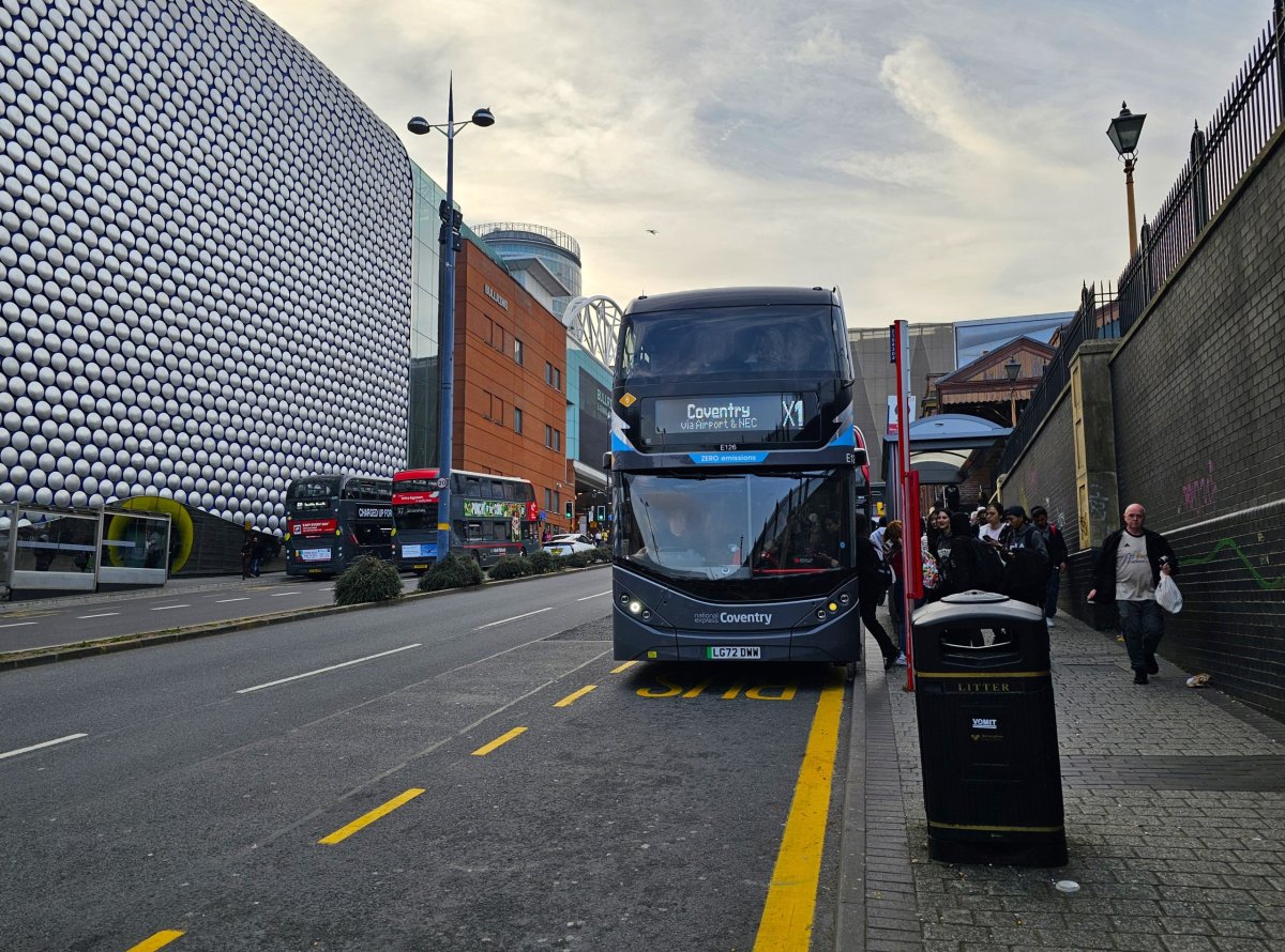 Zastávka autobusu na letiště - Moor Street