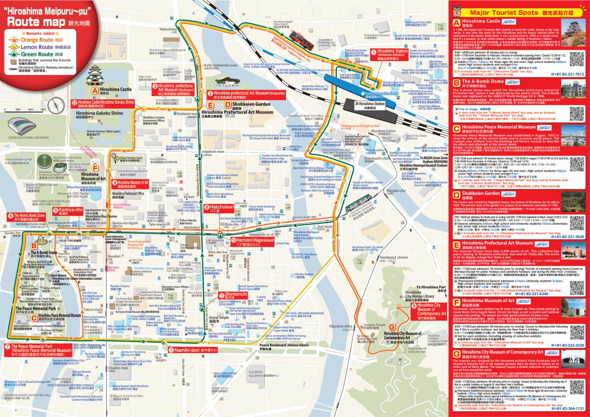 Mapa turistických autobusů