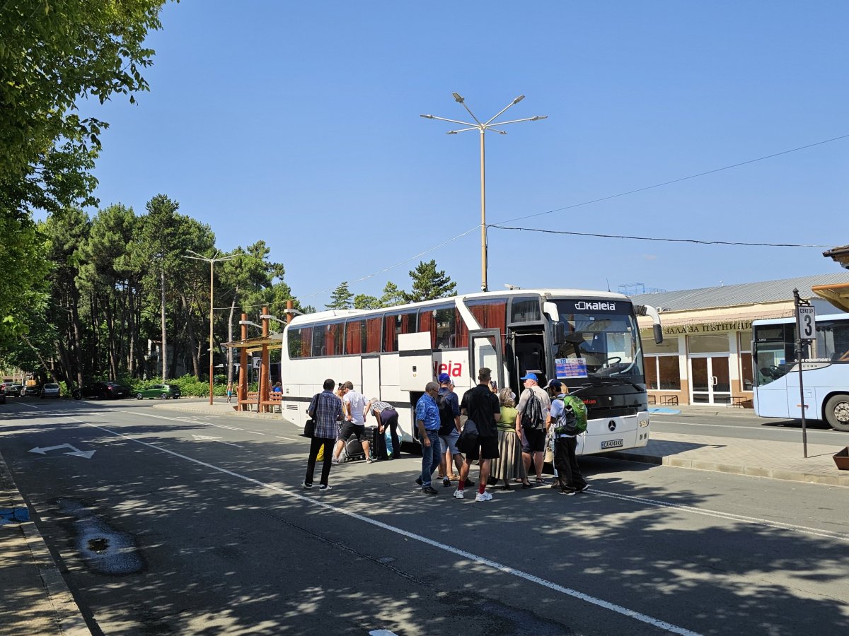 Dálkový autobus směr Varna