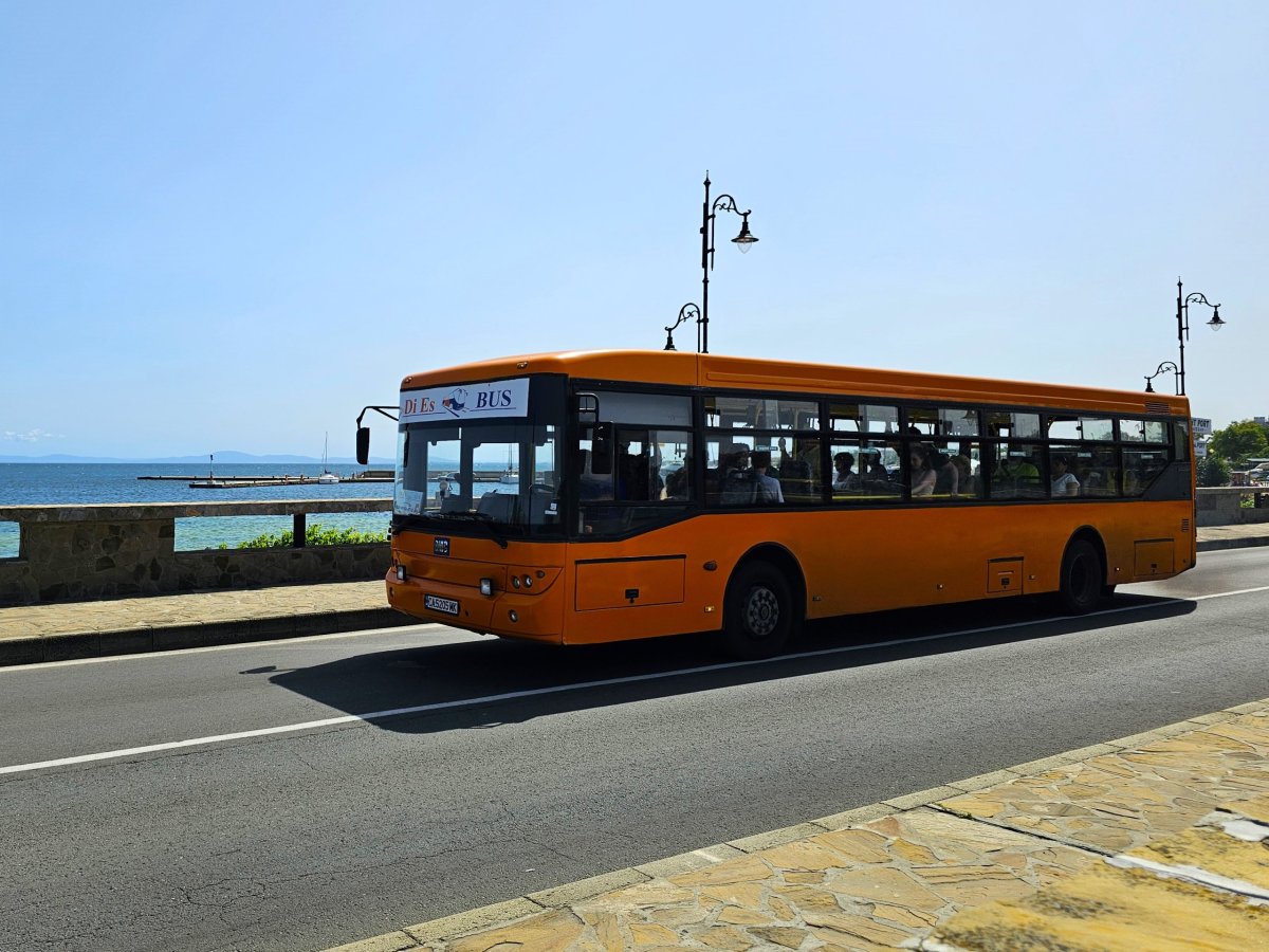 Autobus do starého Nesebaru