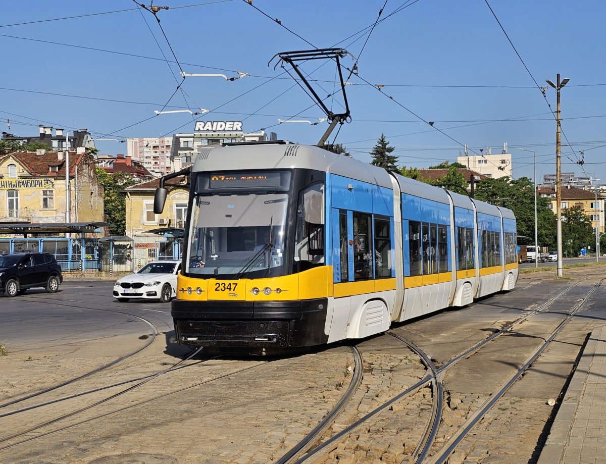 Moderní tramvaj v Sofii