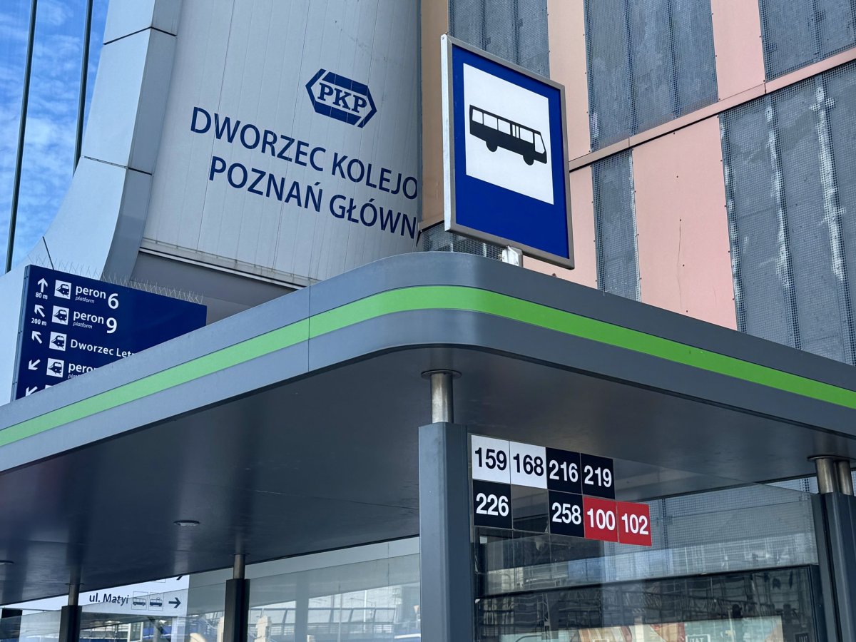 Autobusová zastávka v Poznani