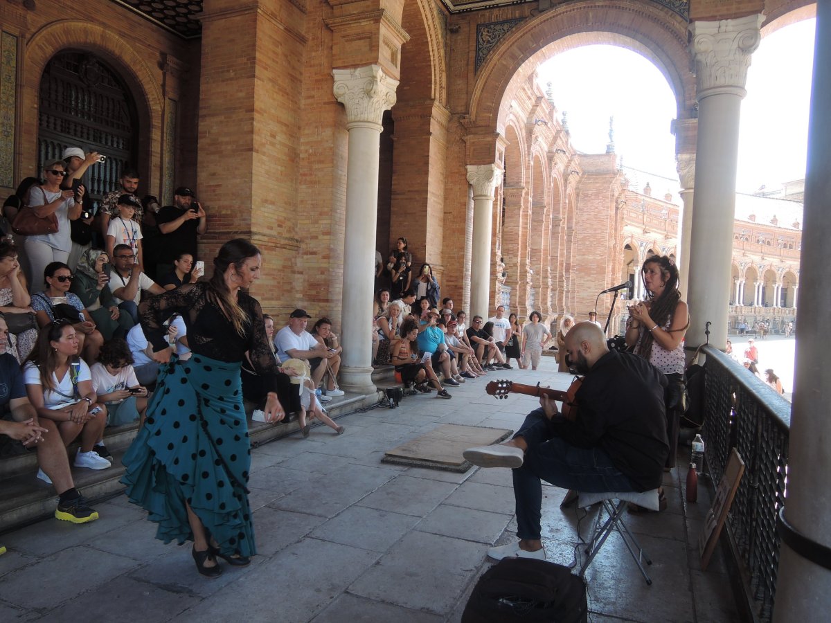 Flamenko na Plaza de España