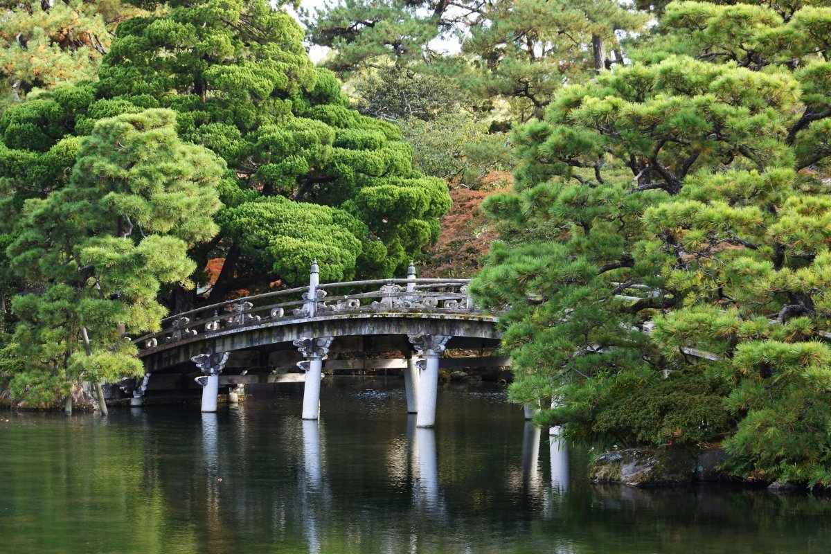 Zahrady Kyoto Imperial Palace