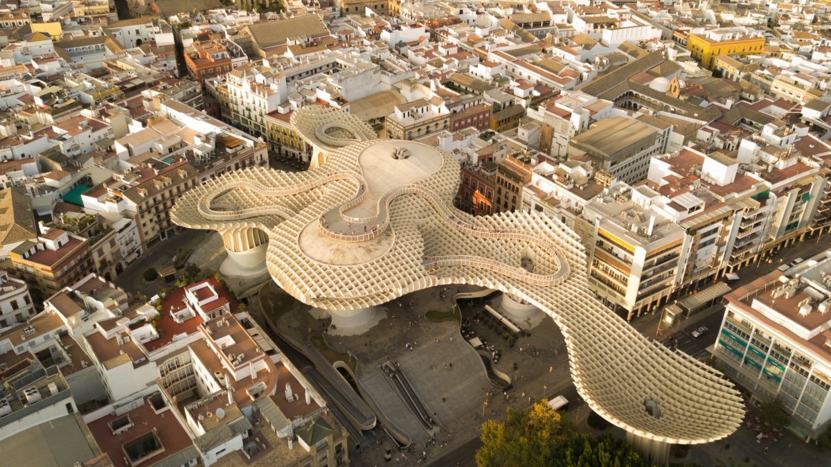 Pohled na Metropol Parasol, Sevilla