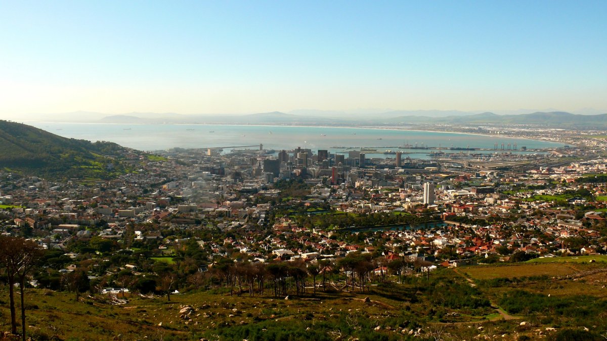 Kapské město z výšky