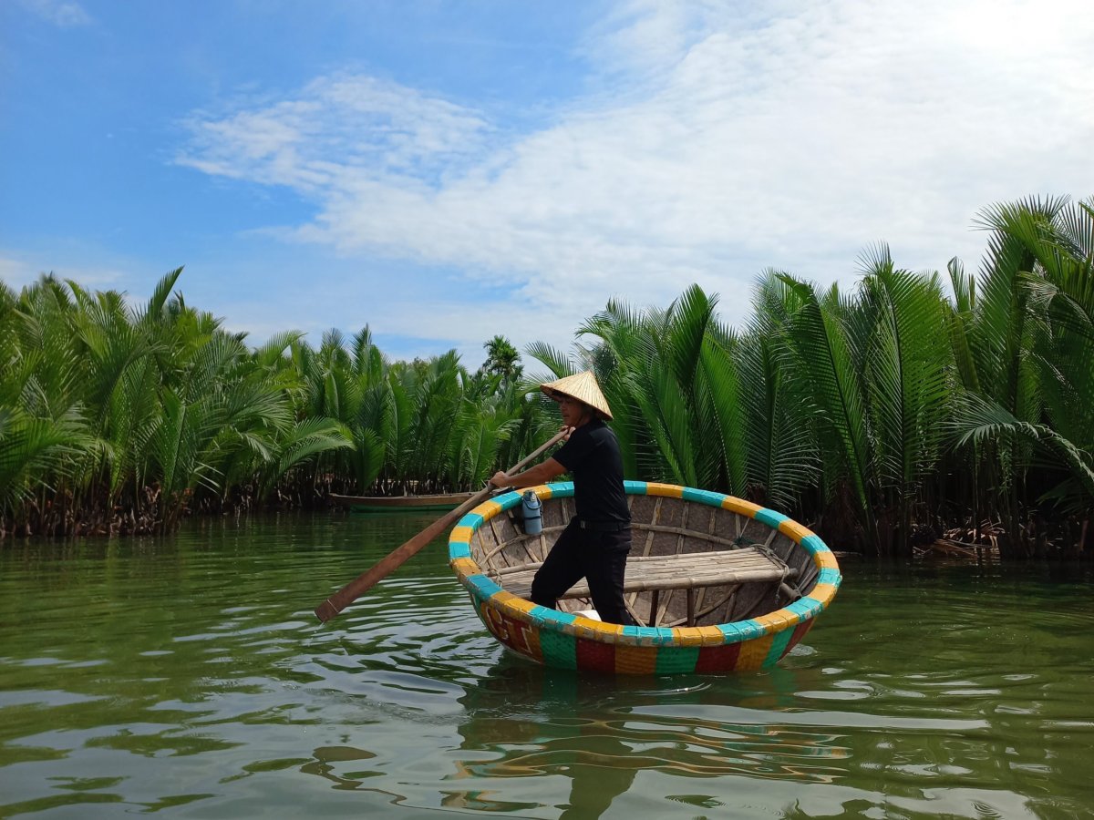 Bamboo boat, Hoi An, Vietnam